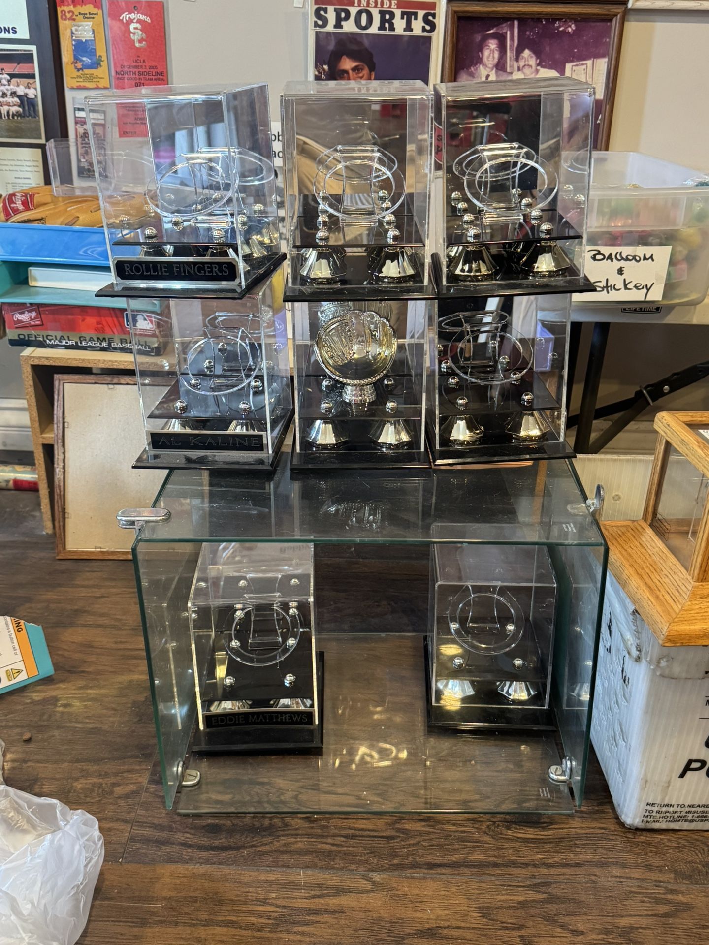 Baseball Display Cases $20@ Deluxe Acrylic Display Case.