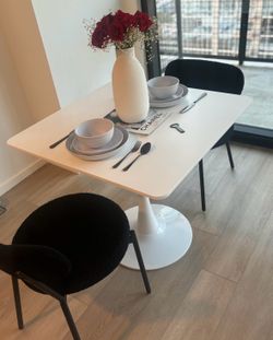 Dining room table and chairs