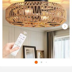Ceiling Light Drum Fan Combo