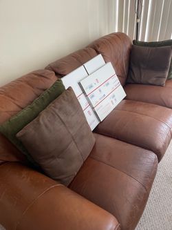 Leather couch $250