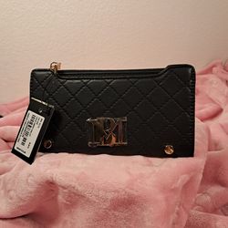 Badgley Mischka Black Long Card Wallet