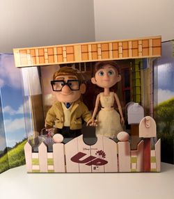 Disney Parks Pixar Up 15th Anniversary Ellie & Carl Limited Edition Doll Set New