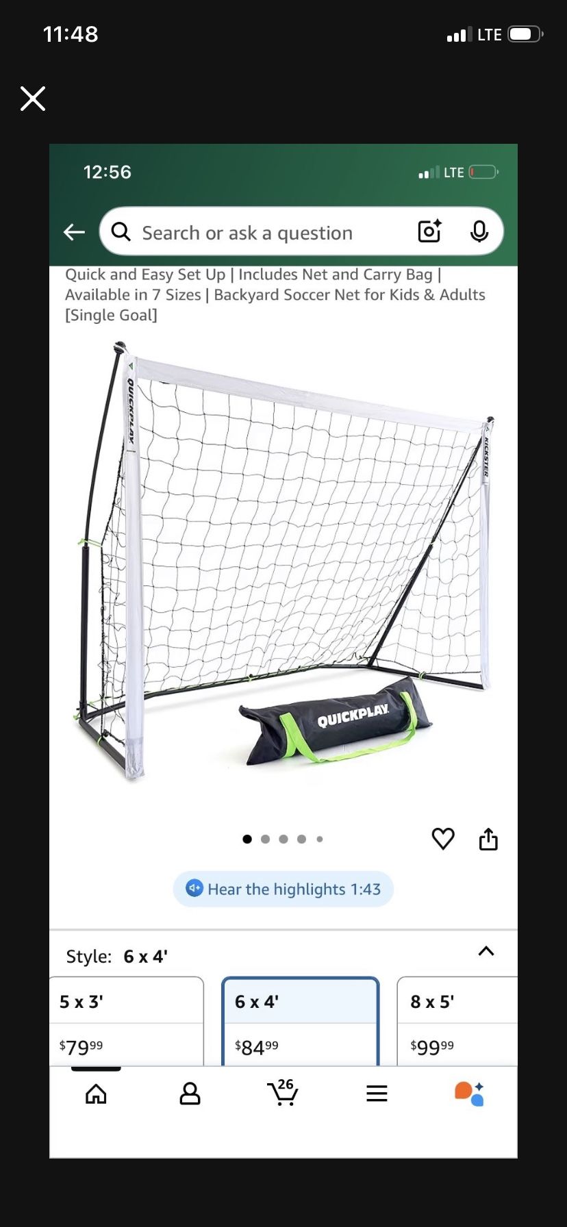 Quick Play Goal Setup