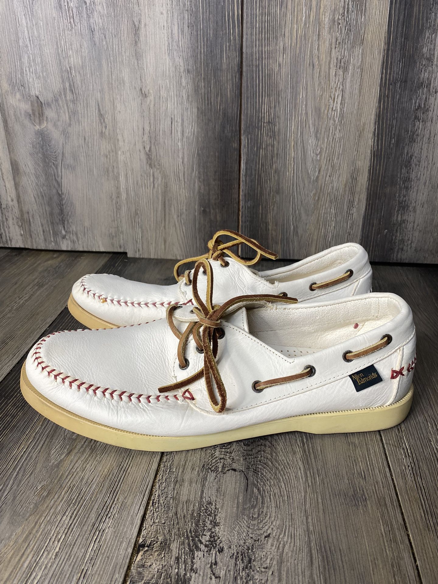 Allen Edmonds Limited Edition Fastball Baseball Leather Boat Shoes Mens 10 D