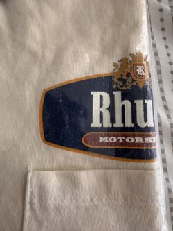 Authentic Rhude Cream Motorsport tee