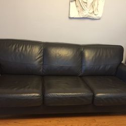 Leather couch ikea