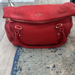 Red Leather Kate Spade Purse 