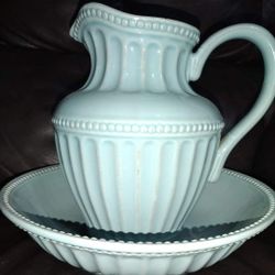 Vintage Retired Pitcher And Bowl 