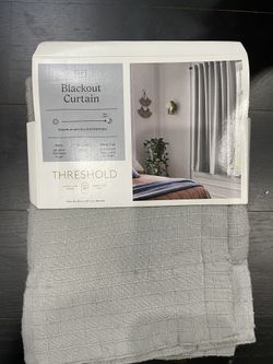 Blackout curtain -50” by 63” - jet gray color