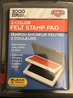Felt Pad Stamp Black & Red