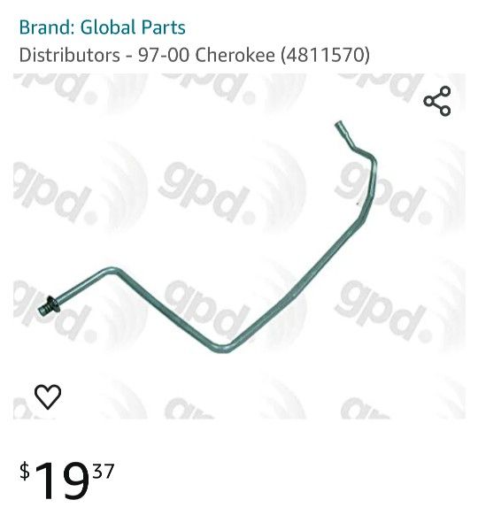 97-01 Jeep Cherokee Hose Liquid Line