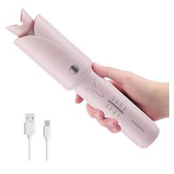 Cordless Hair Curler, Rechargeable Automatic Curler