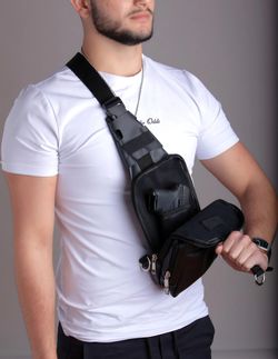 CROSSBODY BAG | QUICK DRAW | TACTICAL CONCEALED CARRY SOLUTION | VEGAN LEATHER | DISCREET, SECURE & BUILT FOR SPEED