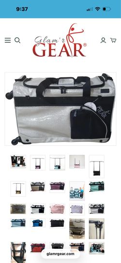 White Glam dance duffle