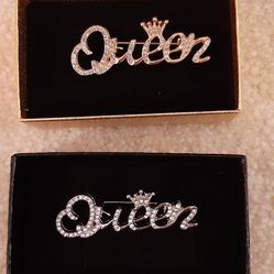 "Queen" Broochs. $10. each
