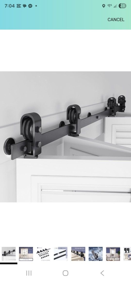 65" Bifold Barn Door Hardware