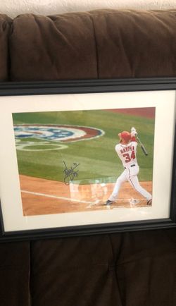 Bryce Harper signed photo