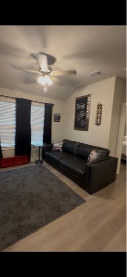 Black Leather Sofa Couch