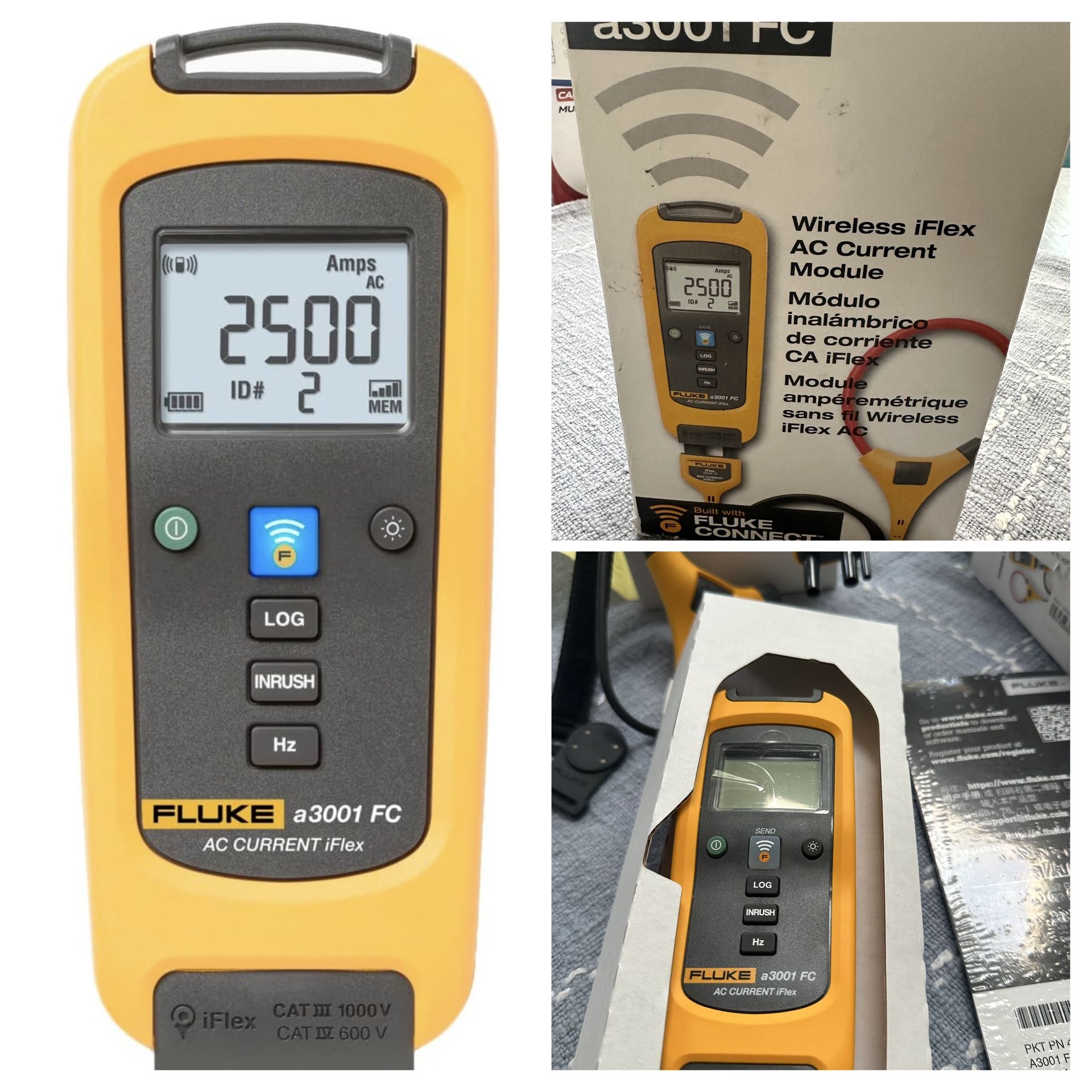 Open Box Brand Fluke Power Source Ac Style Modern Color Black Item Weight 0.22 Kilograms Item dimensions L x W x H 24 x 24 x 24 inches Wireless module