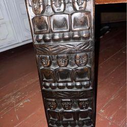 Wooded hand carved Sitting men 
