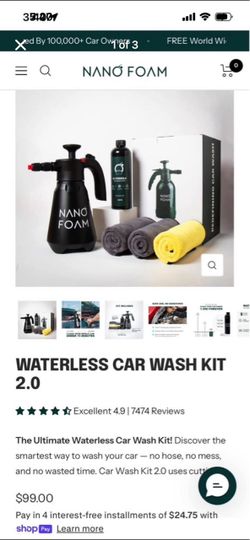 Nano Foam Waterless Car Wash Kit 2.0
