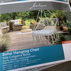 Boho hanging chair