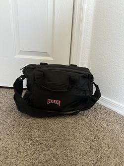 NAIA Embroidered Logo Duffel Bag Black