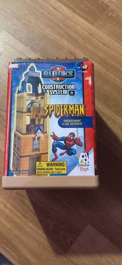 X Blocks Spider-Man vs Dr. Octopus vintage set rare factory sealed