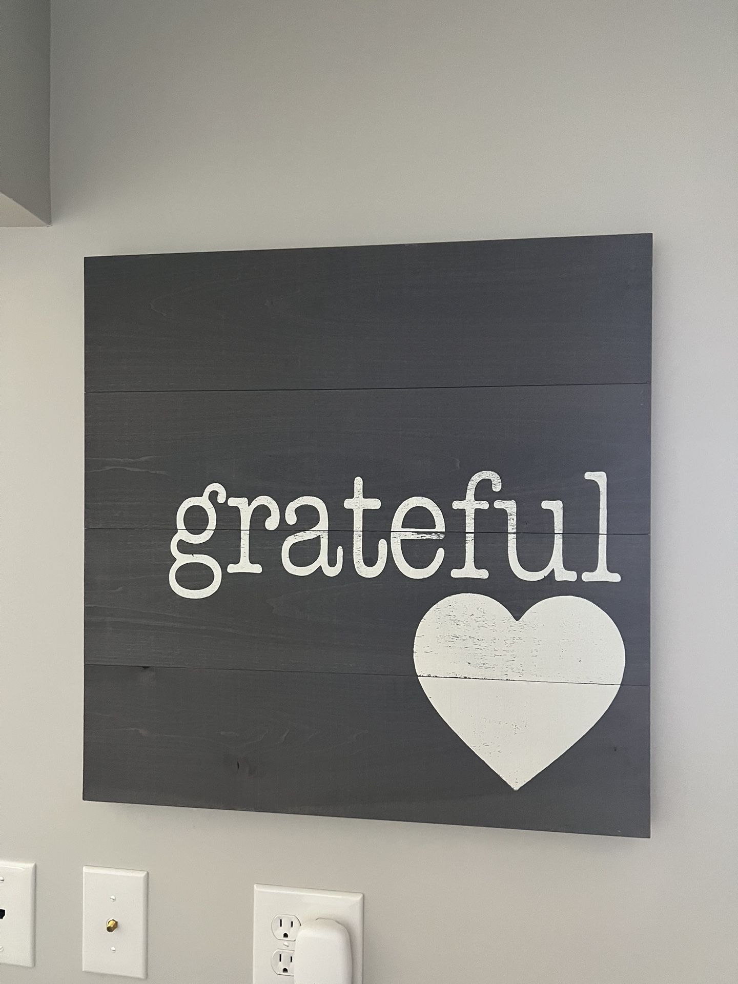 Grateful Wood Sign Wall Decor
