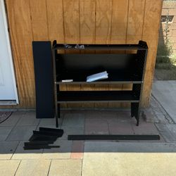 MELIPRON Steel Cargo Van Shelving Storage System Fit for NV200, Transit Connect 2014+, Chevy City Express, Promaster City with S-shaped Hooks(42" W x 