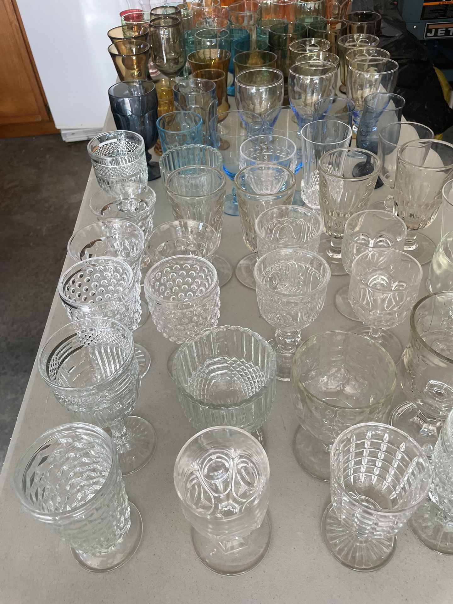 Vintage Water Goblets—Lot Of 24 Mismatched —Will Sell As Lot Or Separately