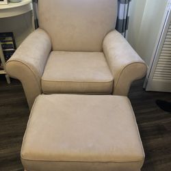 Swivel and Rocking Chair with Rocking Ottoman - $200 FIRM