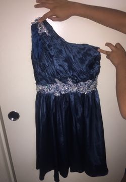 Emerald green one strap dress