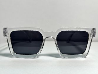 Chunky Sunglasses - Clear Frame