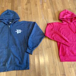 Trader Joe s Charcoal Gray Zip Up Hoodie Large and or Red Pullover Hoodie Medium for Sale in Hawthorne CA OfferUp