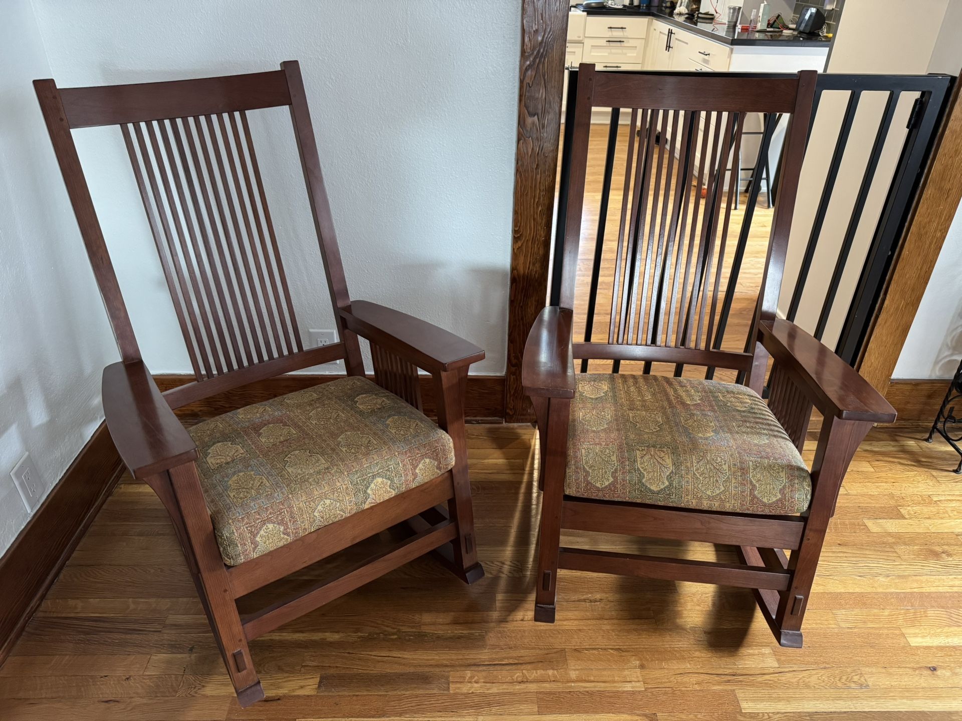 Pair Of Stickley Rocking Chairs