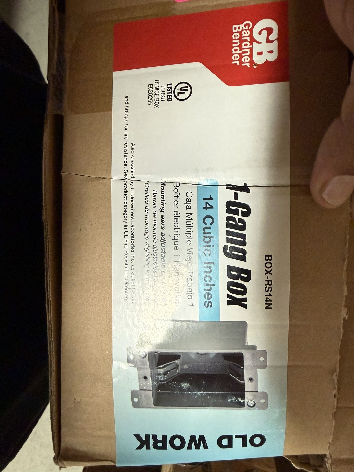 1-Gang 14 cu. in. Electrical Outlet Box and Switch Box
