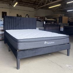 New Queen Bed With Mattress 