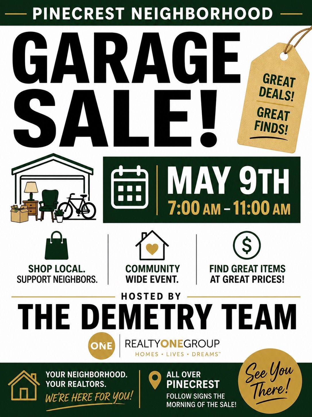 PINECREST NEIGHBORHOOD GARAGE SALE