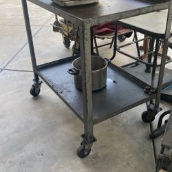 Utility Cart Heavy Duty All Metal Great Condition 