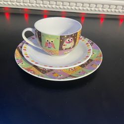 Owl Tea Cup Set