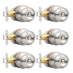 6 Round Privacy Door Knob