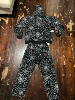 Sp5der AOP embroidered set