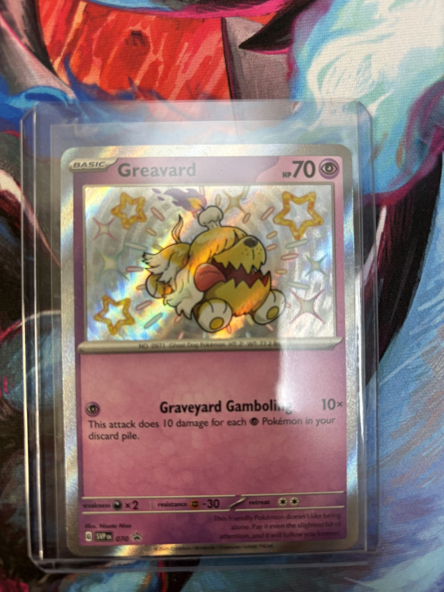 Greavard SVP 070 Holo Black Star Promo Pokemon Scarlet & Violet Paldean Fates