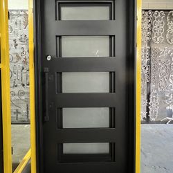 Iron Doors Modern Forged Entry Doors Front Door Single Door Metal Door Steel Door Security Doors