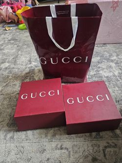 Gucci Bag And Boxes