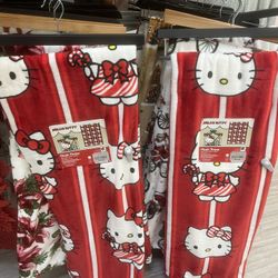 Hello Kitty Christmas Blankets 
