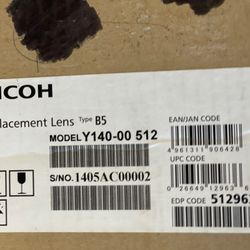Ricoh Projector Movies Replacement lens Type B5