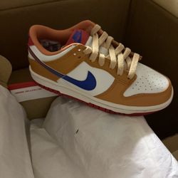 Nike Dunk Low Hot Curry Game Royal kids size 4Y