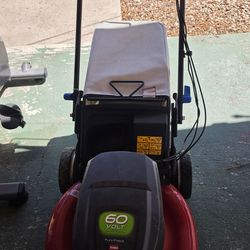 Toro 60v electric lawn mower used
